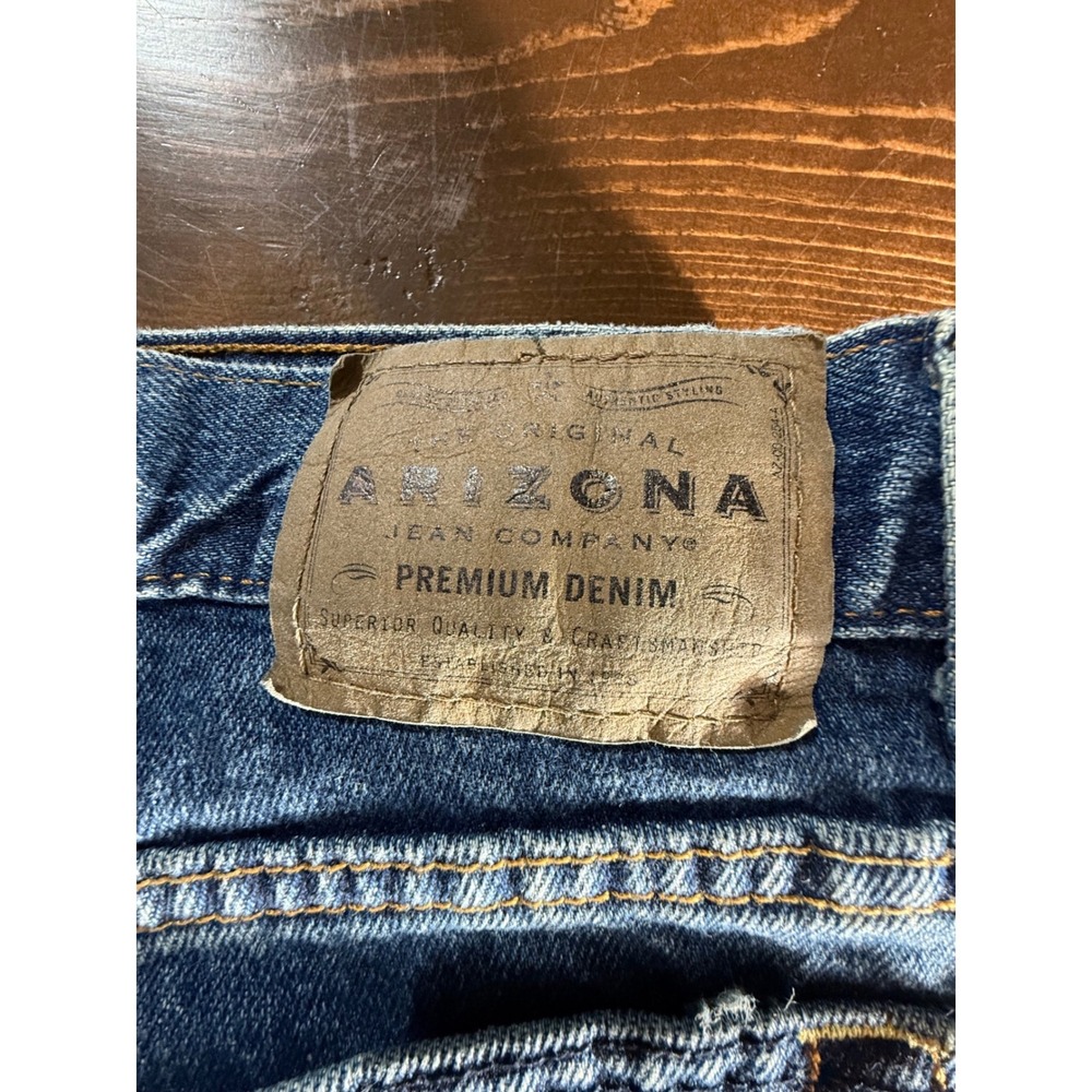 Arizona Jean Co Mens Relaxed Fit Blue Denim Jeans Medium Wash 40x30 523-4100N - Picture 11 of 11
